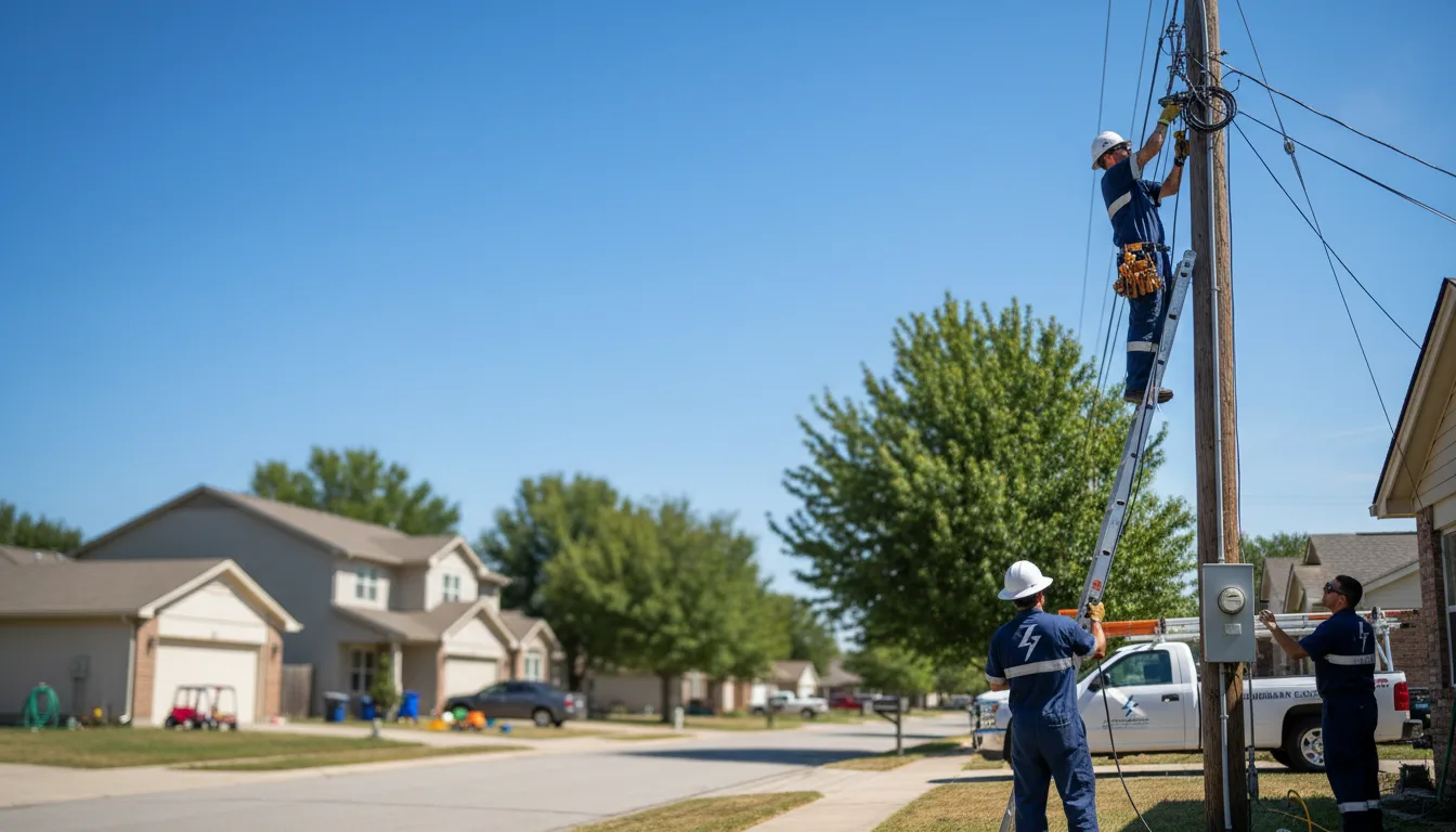 Residential electrician providing installation services in San Jose, IL